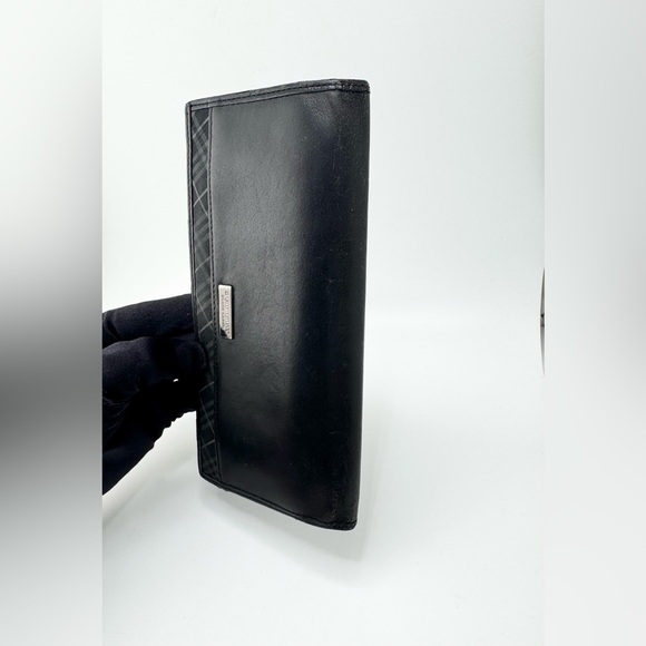 Burberry Black Label Long Wallet with Silver Hardware - Picture 8 of 14